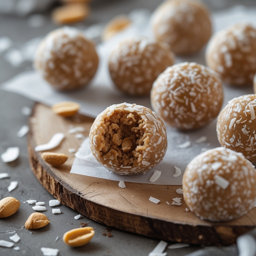 No-Bake Peanut Butter Coconut Energy Balls