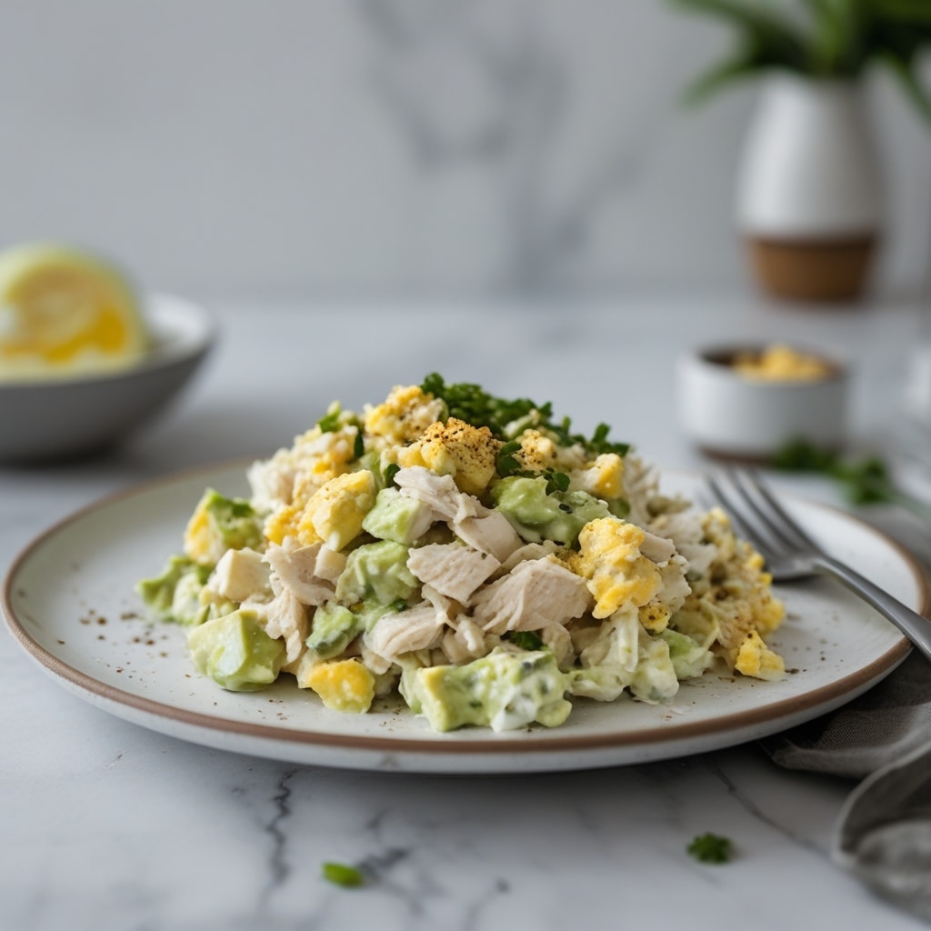 Creamy Chicken Avocado & Egg Salad