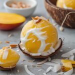 Frozen Mango Coconut Greek Yogurt Bites