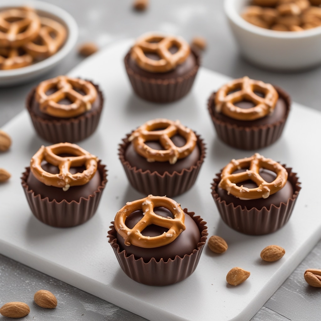 No-Bake Peanut Butter Pretzel Chocolate Bites