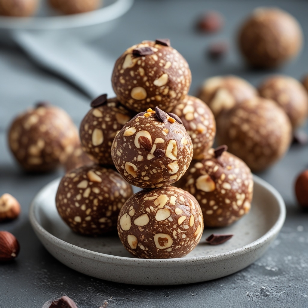 Hazelnut Cacao Protein Energy Balls