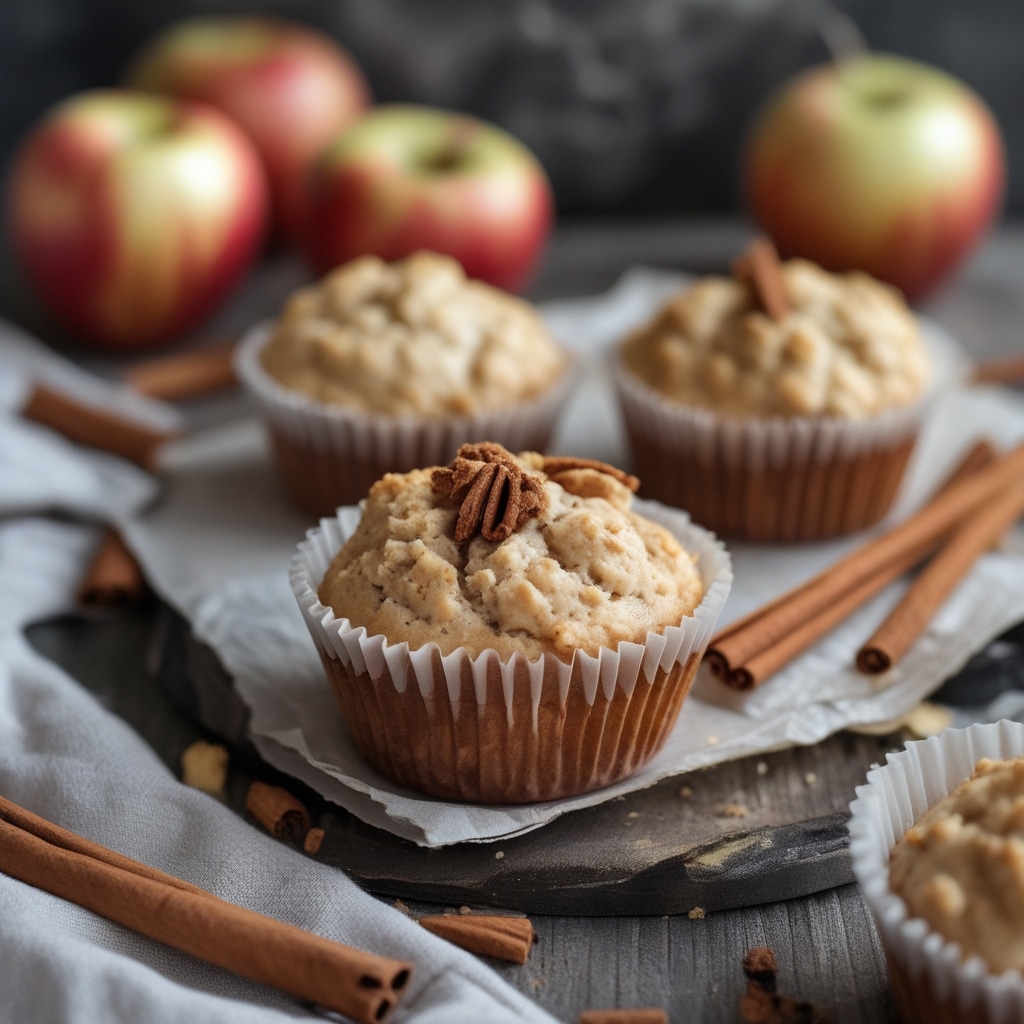 Cottage Cheese Apple Cinnamon Protein Muffins