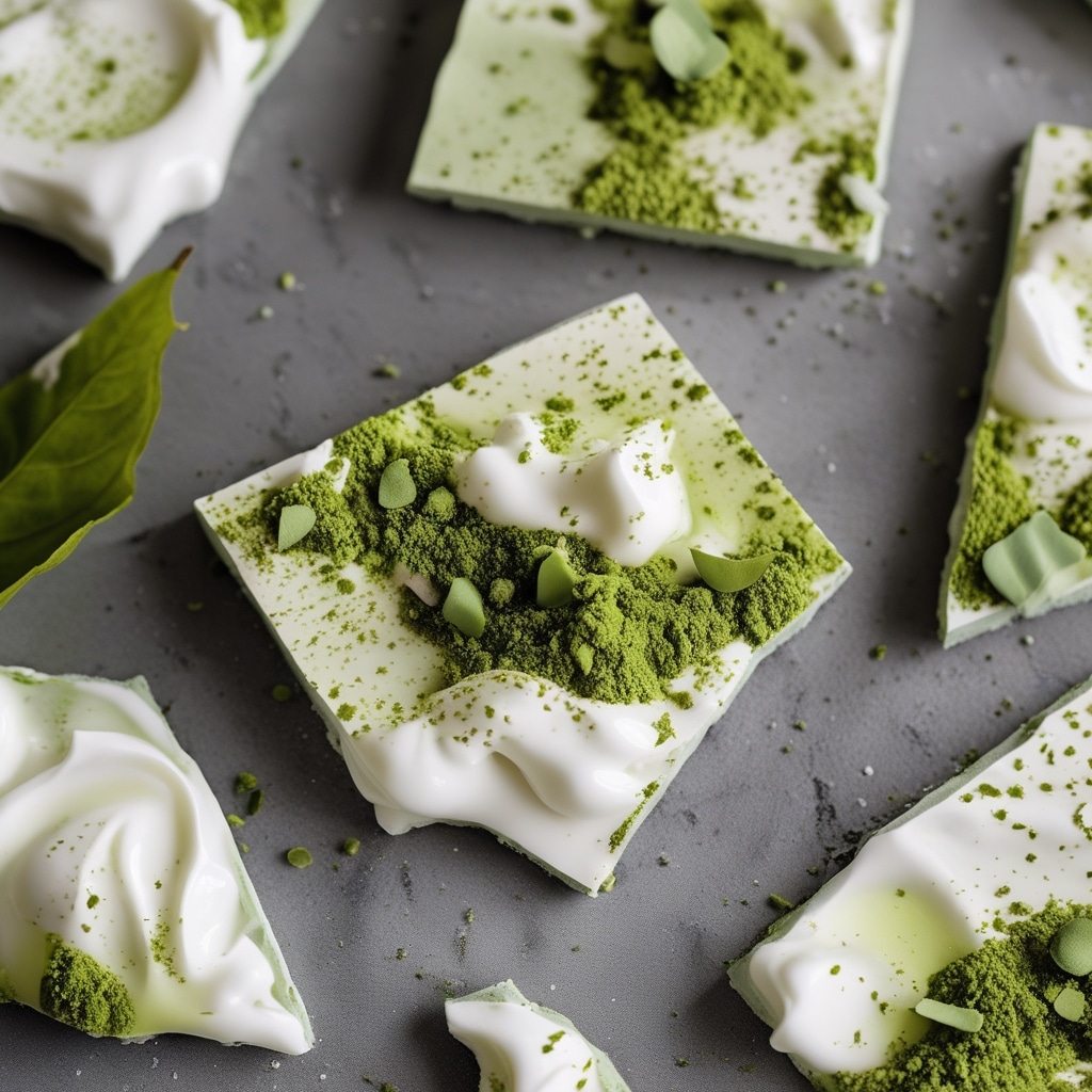 Greek Yogurt Matcha Green Tea Protein Bark