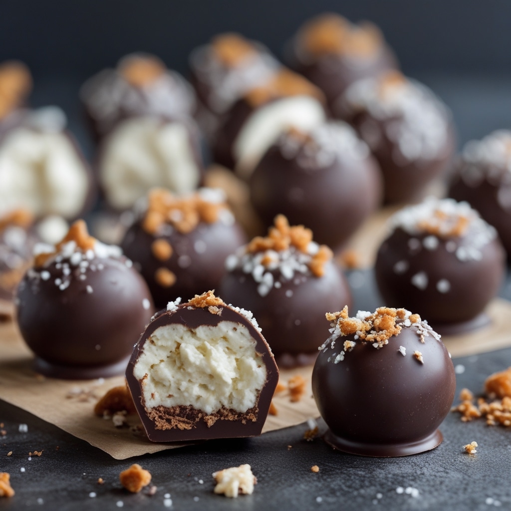 Dark Chocolate Cottage Cheese Truffles