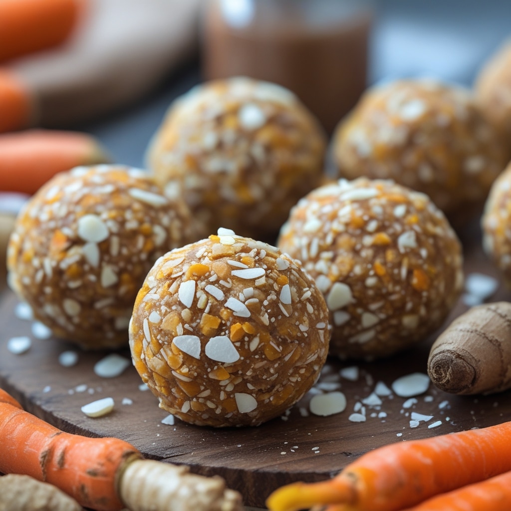 Carrot Ginger Protein Energy Balls