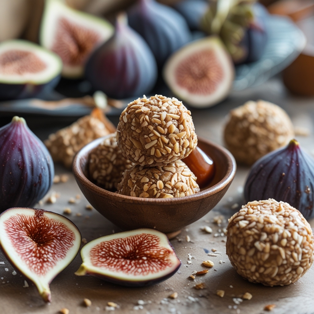 Fig Tahini Protein Bites