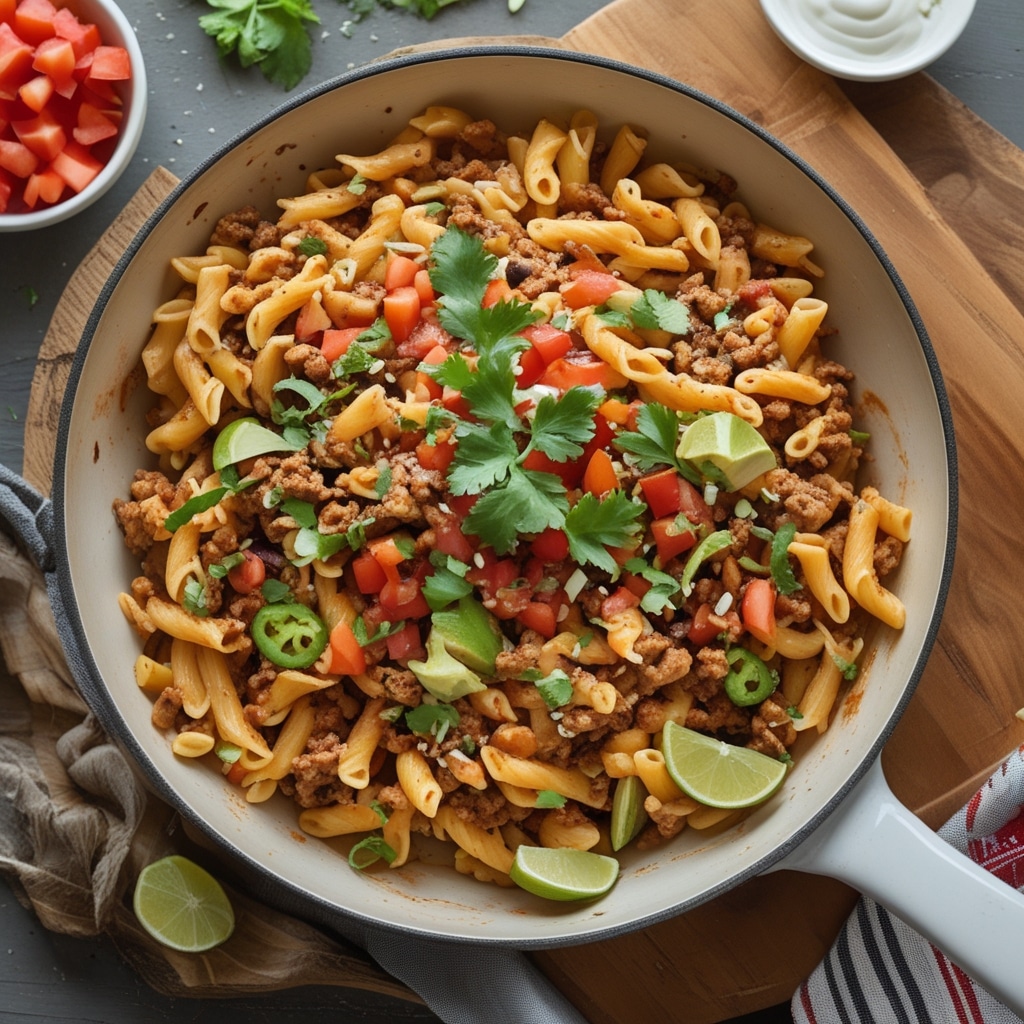 Easy One-Pot Taco Pasta Recipe for a Family-Friendly Dinner