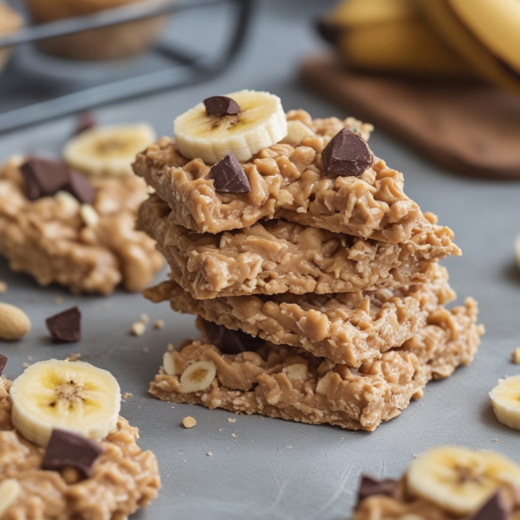 - No-Bake Peanut Butter Banana Protein Clusters