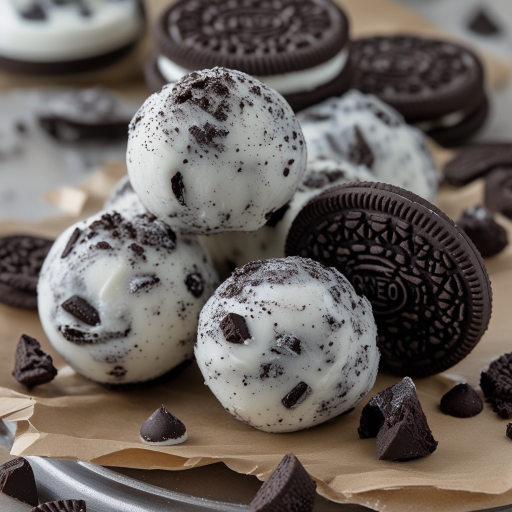 Frozen Oreo Greek Yogurt Bites