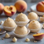 Peach Macadamia Protein Frozen Yogurt Bites