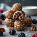 Blackberry Pecan Protein Energy Balls