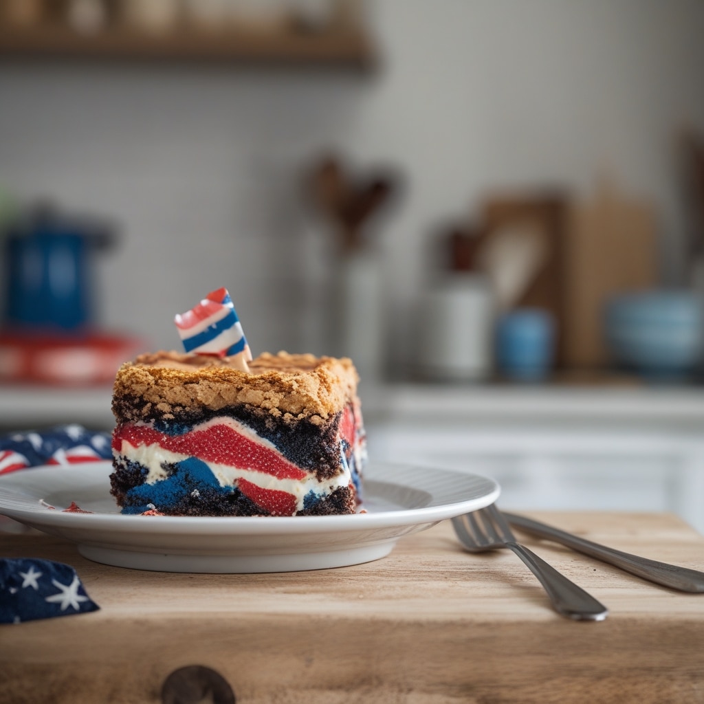 Patriotic Brownie Starts 4th of july