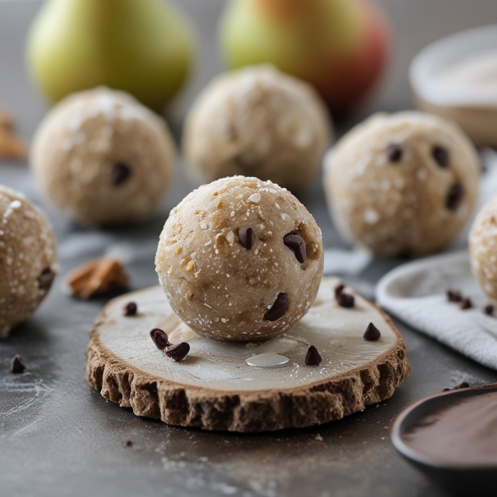Pear Vanilla Protein Energy Bites