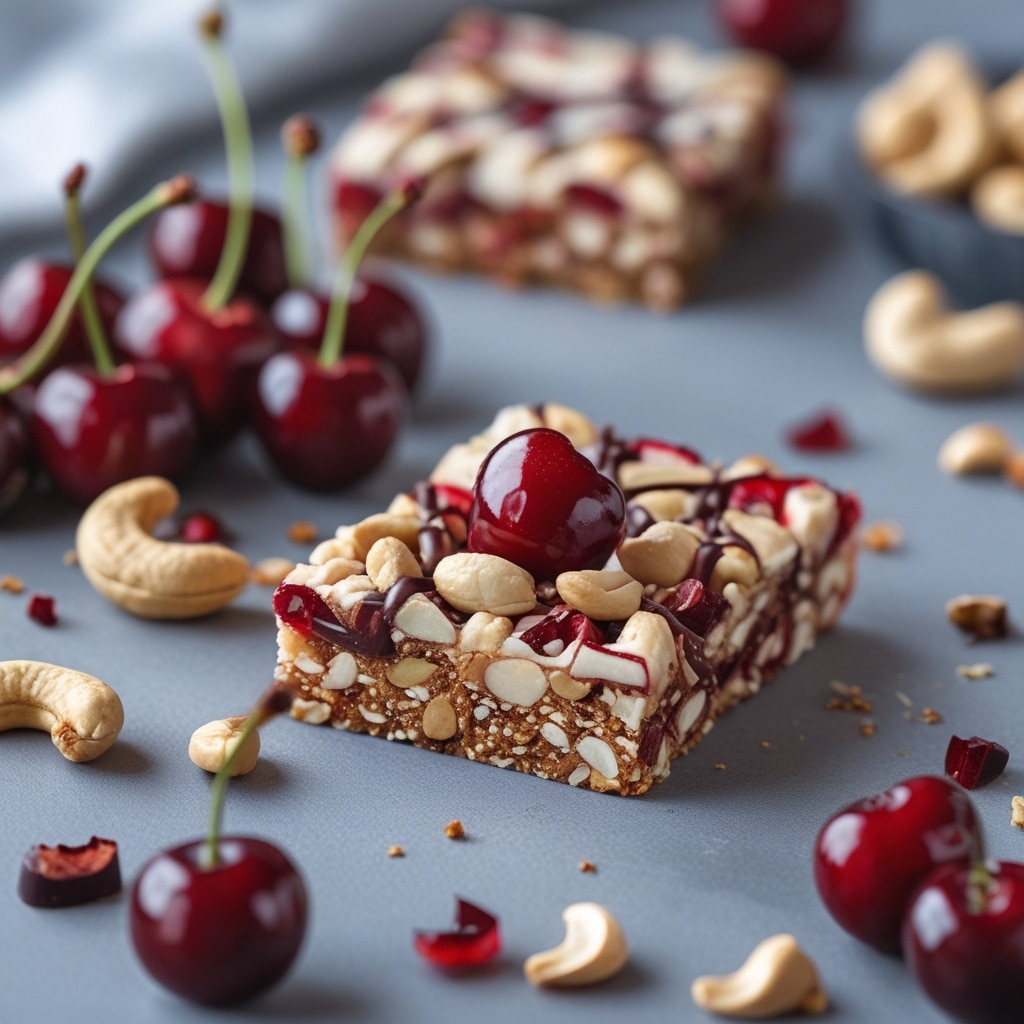 Cherry Cashew Protein Energy Bars