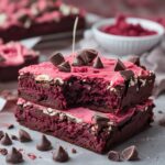 High Protein Dark Chocolate Beetroot Cottage Cheese Brownies