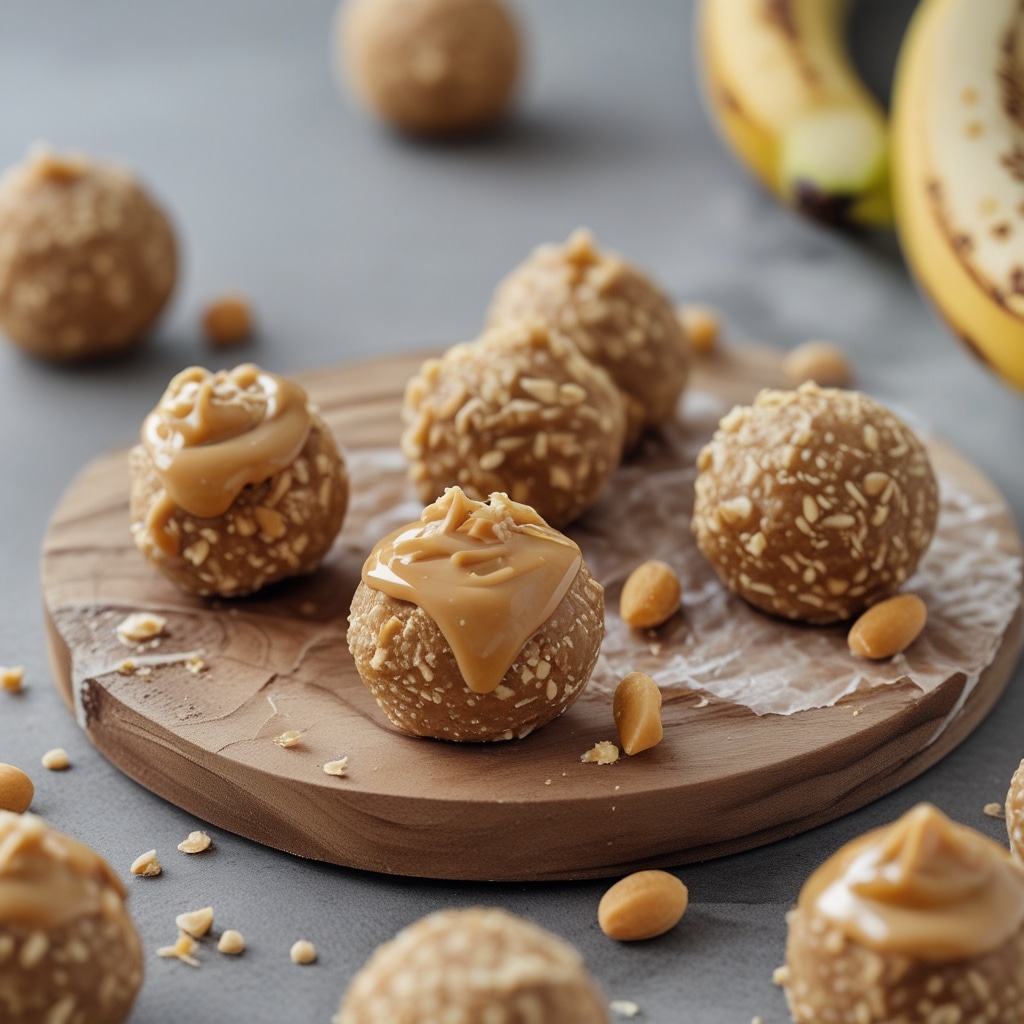 No-Bake Peanut Butter Banana Protein Bites