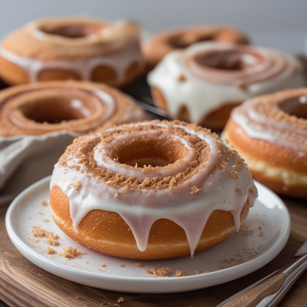 - High Protein Cinnamon Roll Cottage Cheese Donuts