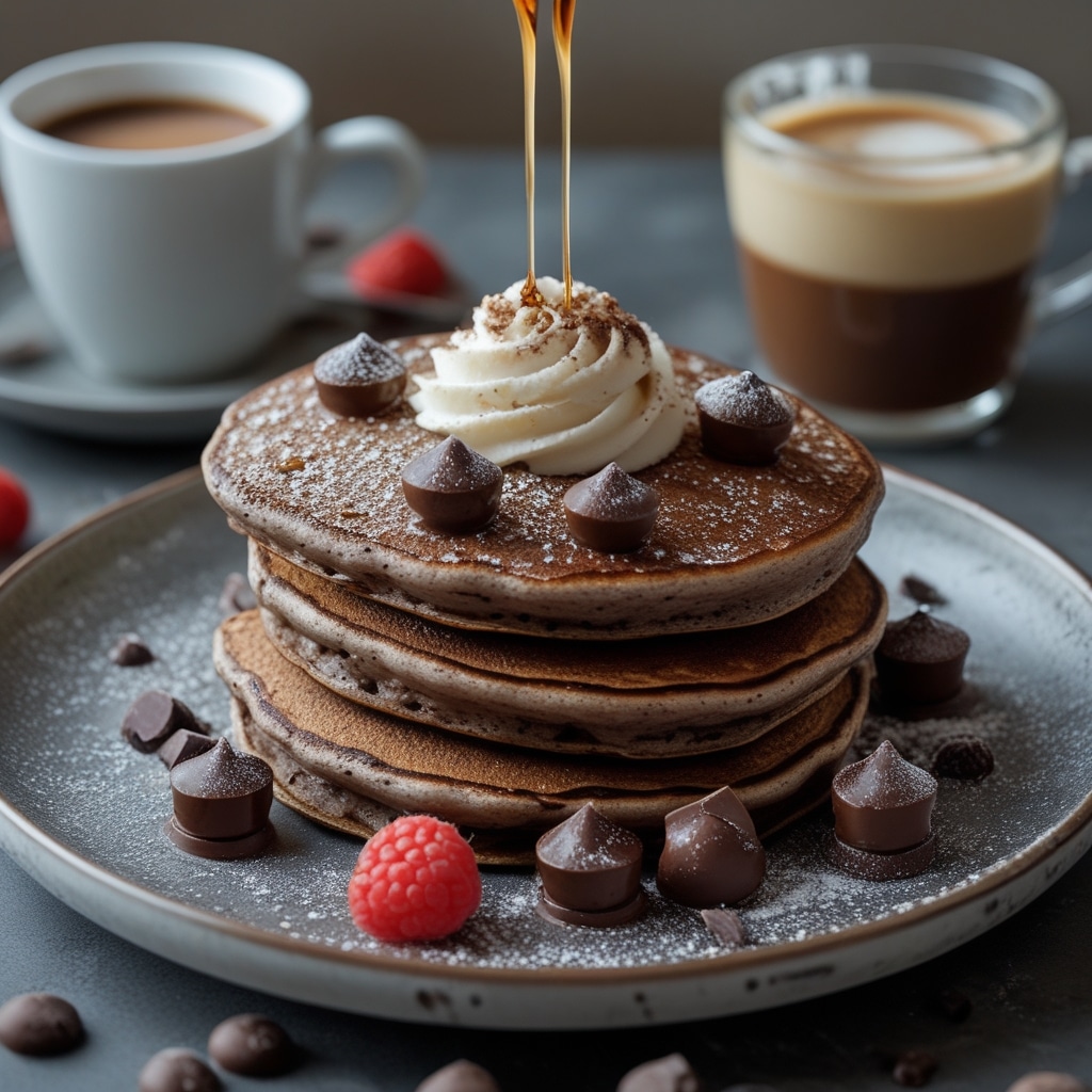 - High Protein Espresso Chocolate Cottage Cheese Pancakes