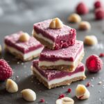Raspberry Macadamia Protein Frozen Yogurt Bars