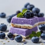 - Blueberry Spirulina Protein Frozen Yogurt Bars