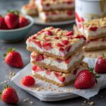 High Protein Strawberry Shortbread Cottage Cheese Bars