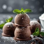 - Frozen Dark Chocolate Mint Greek Yogurt Bites