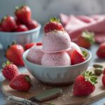 Strawberry Chia Protein Frozen Yogurt Bites
