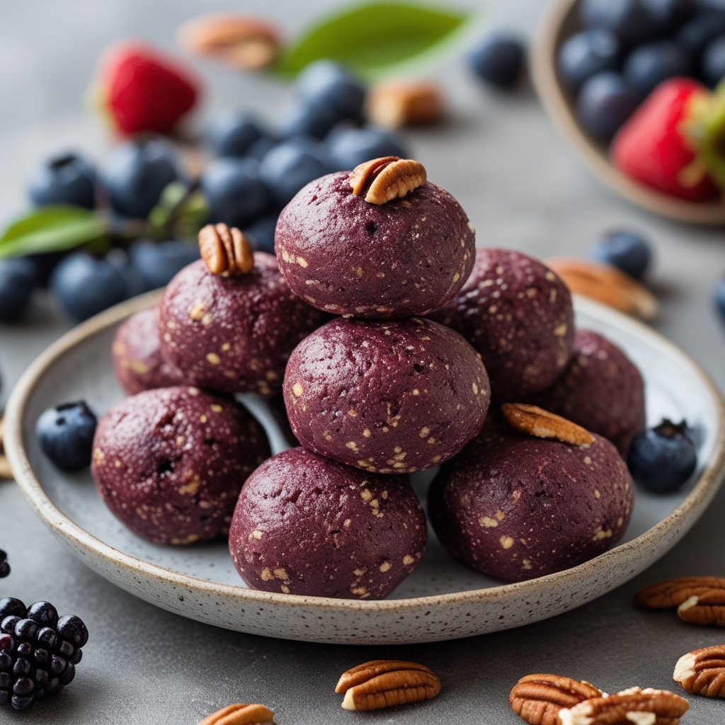 Açai Berry Pecan Protein Energy Bites