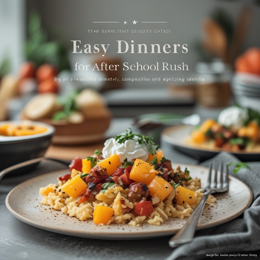 Easy One-Pan Dinners for After School Rush