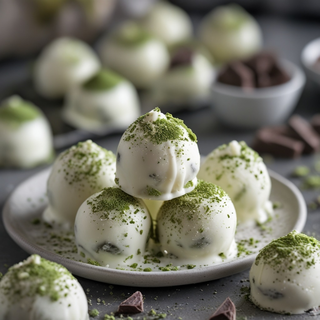 - Frozen Matcha White Chocolate Greek Yogurt Bites