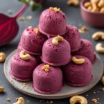 Beetroot Cashew Protein Frozen Yogurt Bites