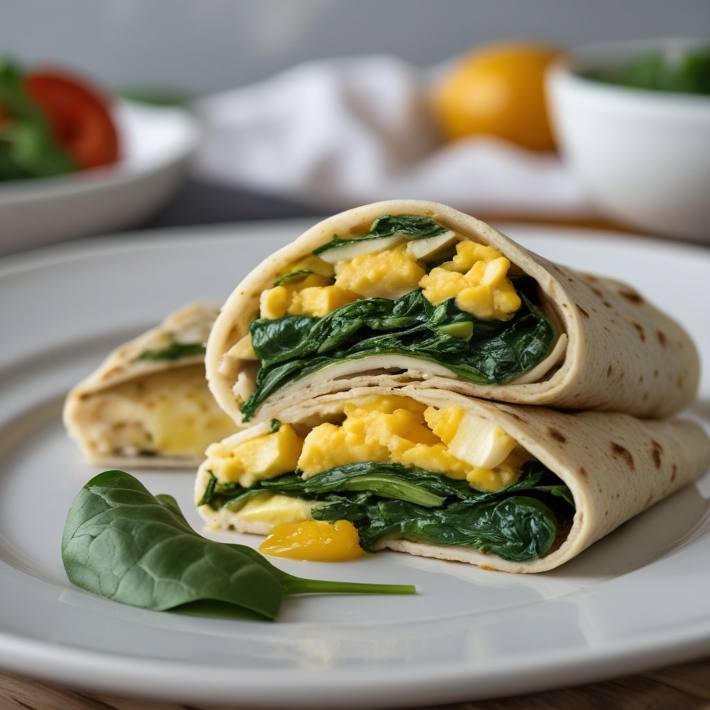 Spinach Egg Wrap