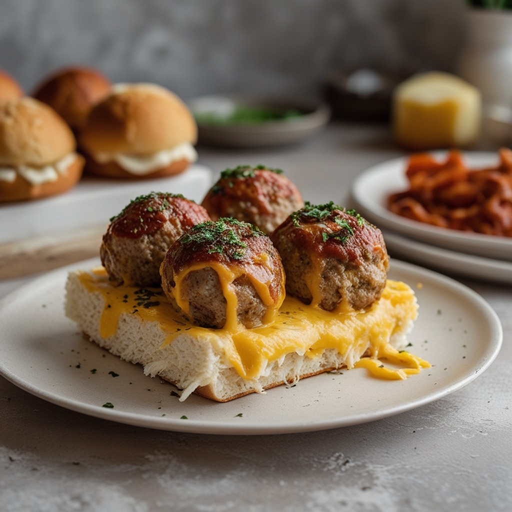 Cheesy Meatball Subs
