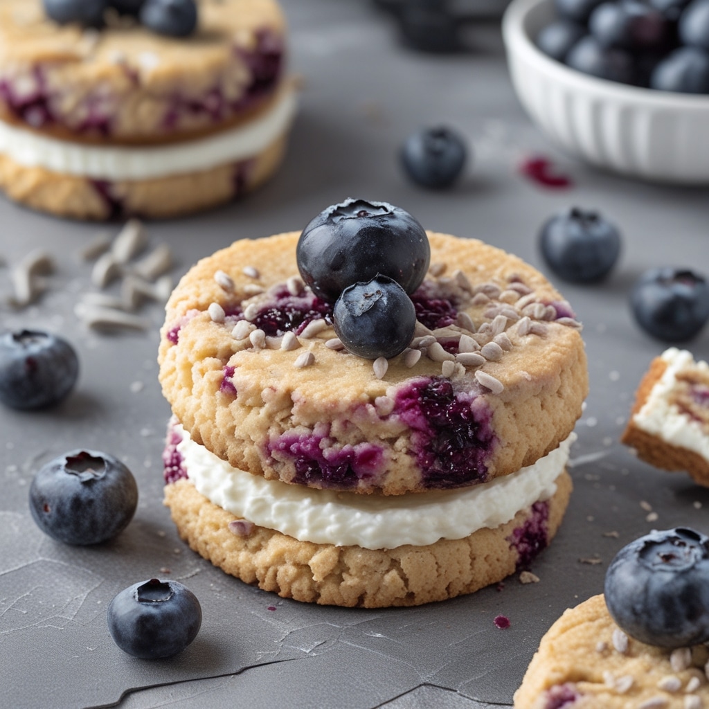 - High Protein Blueberry Cheesecake Cottage Cheese Cookies
