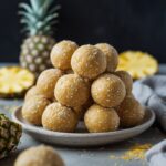Pineapple Ginger Protein Energy Bites