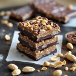 NoBake Chocolate Peanut Protein Bars