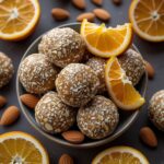 Tangerine Almond Protein Energy Balls