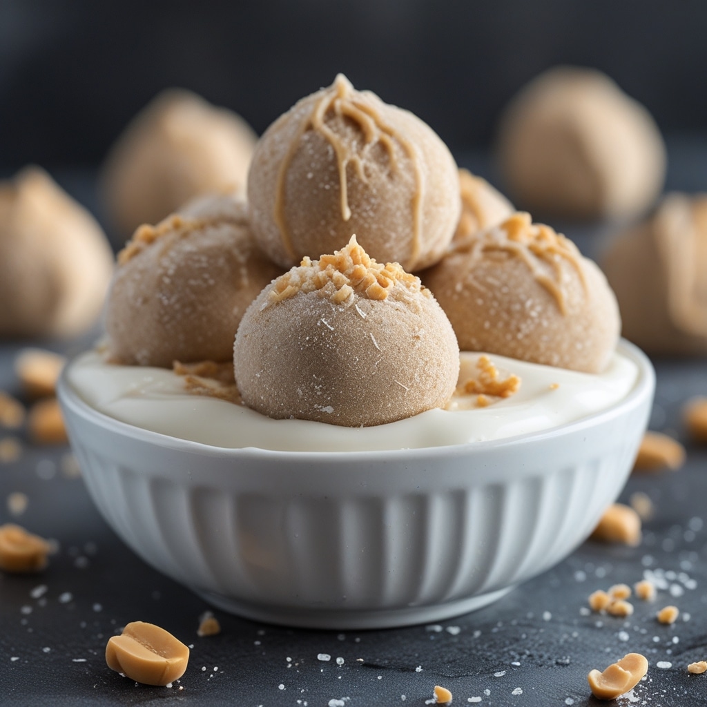 Frozen Greek Yogurt Peanut Butter Bites