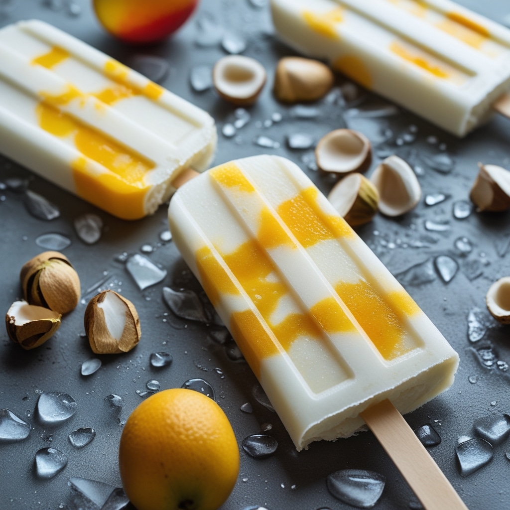 - Frozen Mango Greek Yogurt Popsicles [Healthy]