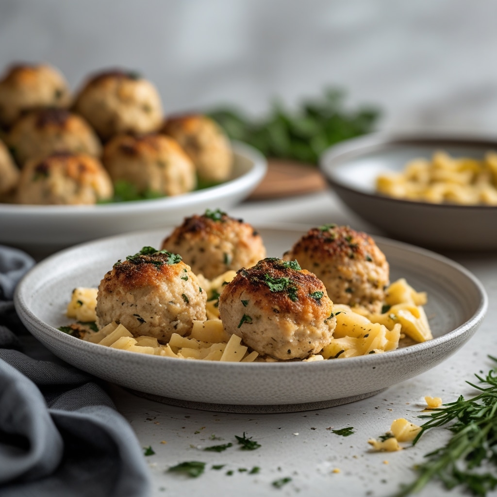 The BEST Greek Chicken Meatballs