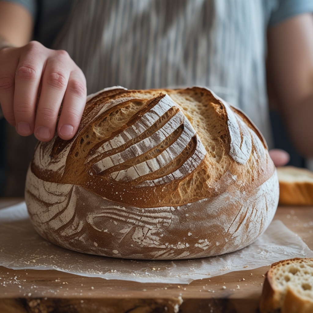 Easy Sourdough Bread Recipe for Beginners with a Crispy Crust