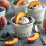 Greek Yogurt Peach Chia Frozen Cups