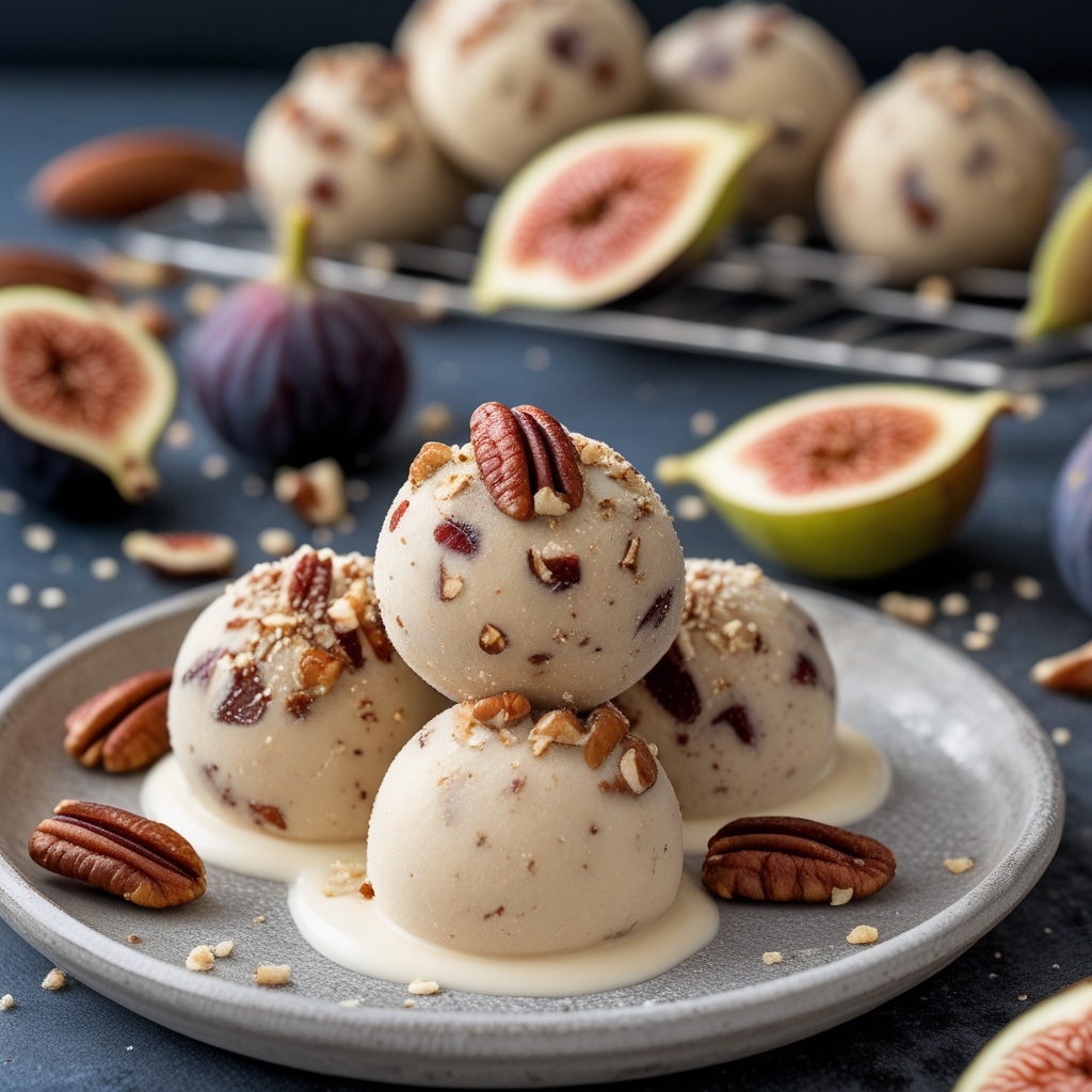 Fig Pecan Protein Frozen Yogurt Balls