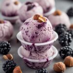 Blackberry Hazelnut Protein Frozen Yogurt Bites