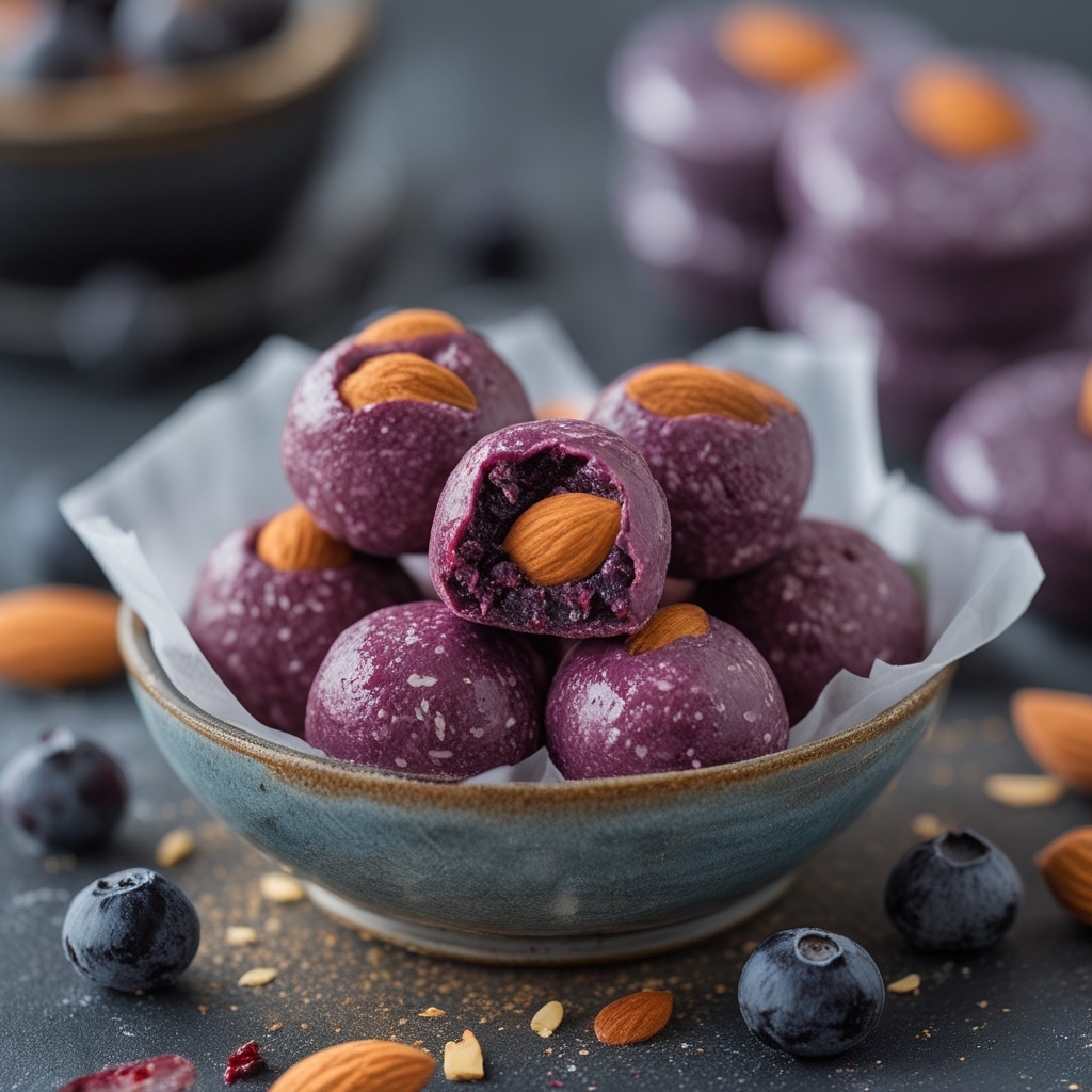 Acai Berry Almond Protein Energy Bites