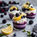 High Protein Blackberry Lemon Cups
