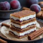 High Protein Plum Cinnamon Cottage Cheese Bars