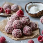 No-Bake Raspberry Coconut Protein Balls