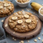 High Protein Peanut Butter Banana Oat Cookies