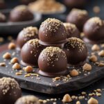 - Dark Chocolate Peanut Butter Protein Truffles